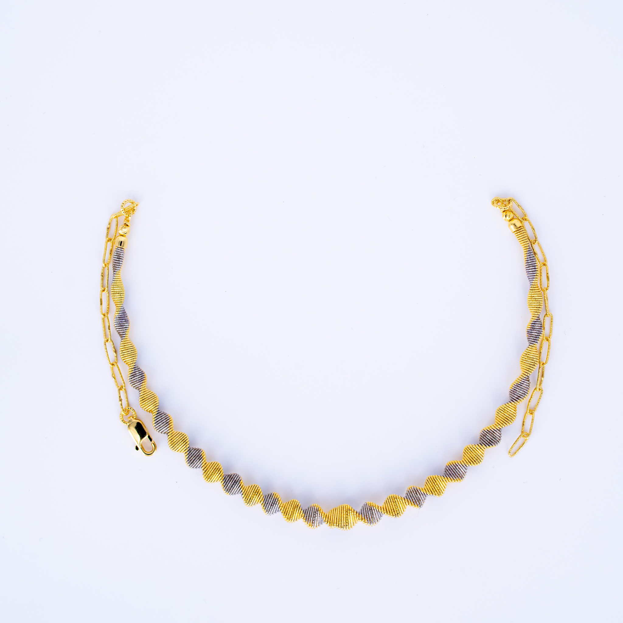 Golden Ripple Blossom Necklace