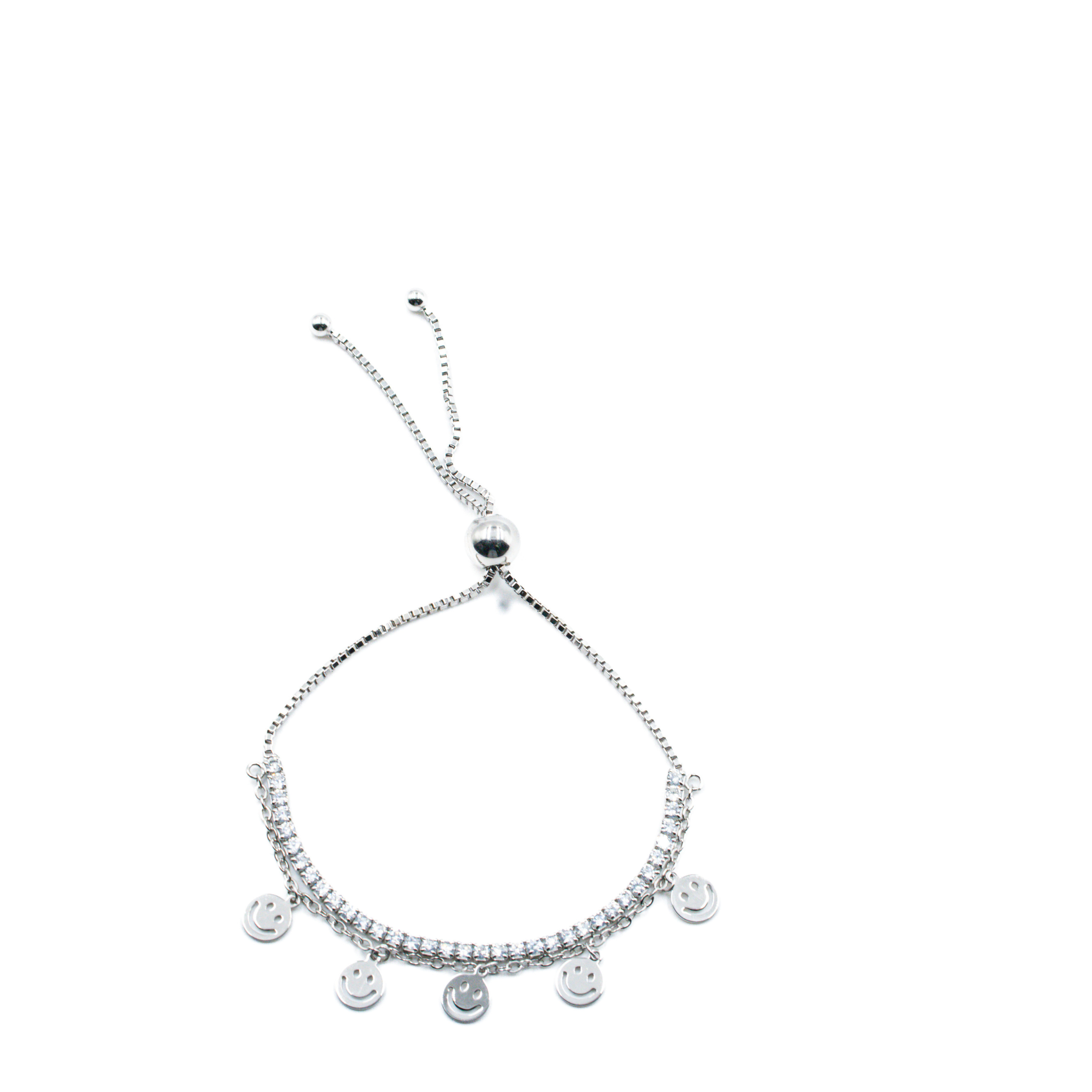Charmjoy Smiley Tennis  Bracelet