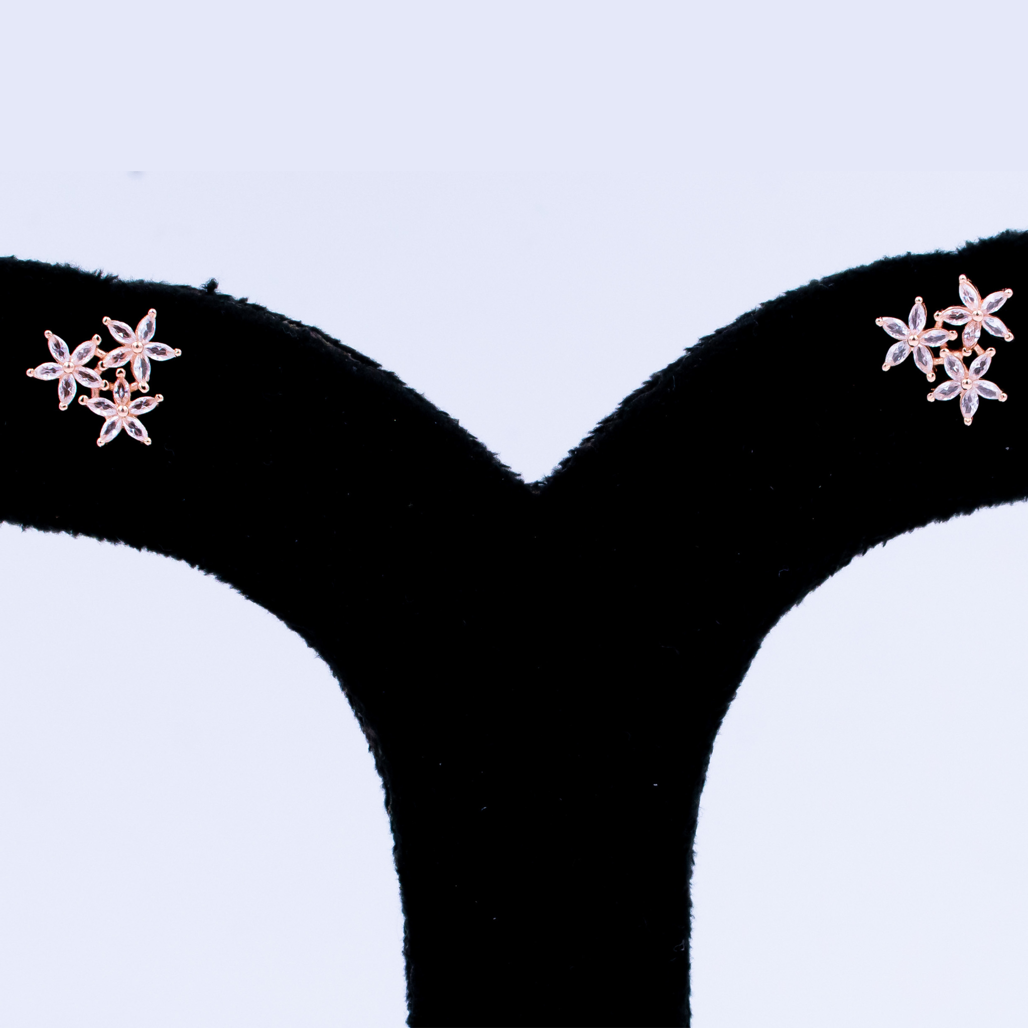 Frosted Petal Bloom Studs