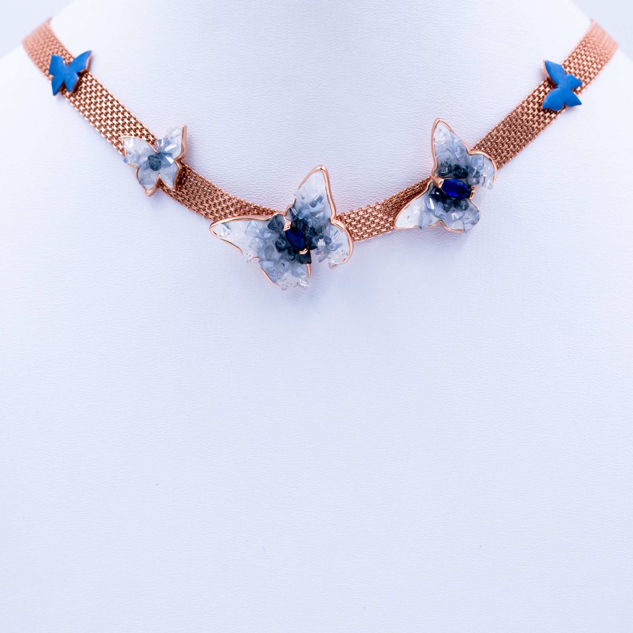 Azure Flutter Bloom Necklace