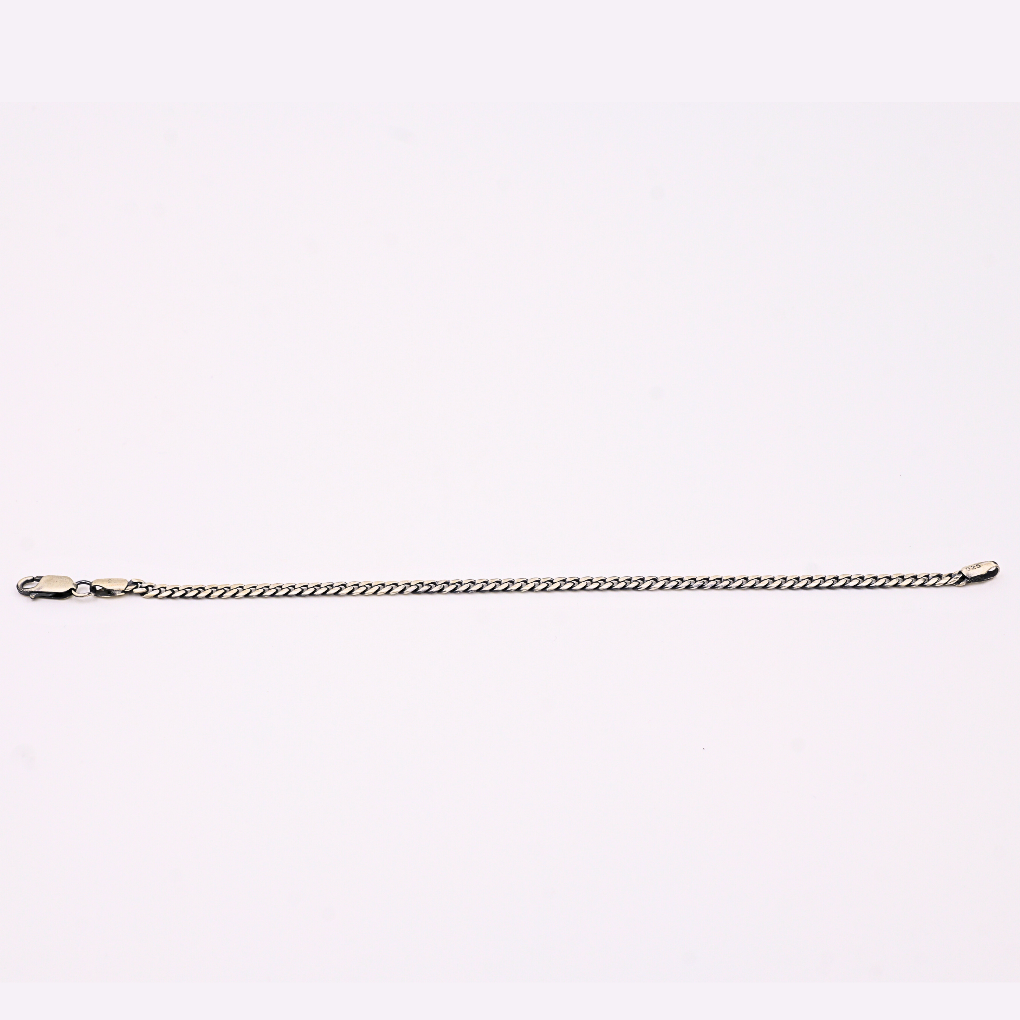 Classic Oxidised Cuban Chain Bracelet