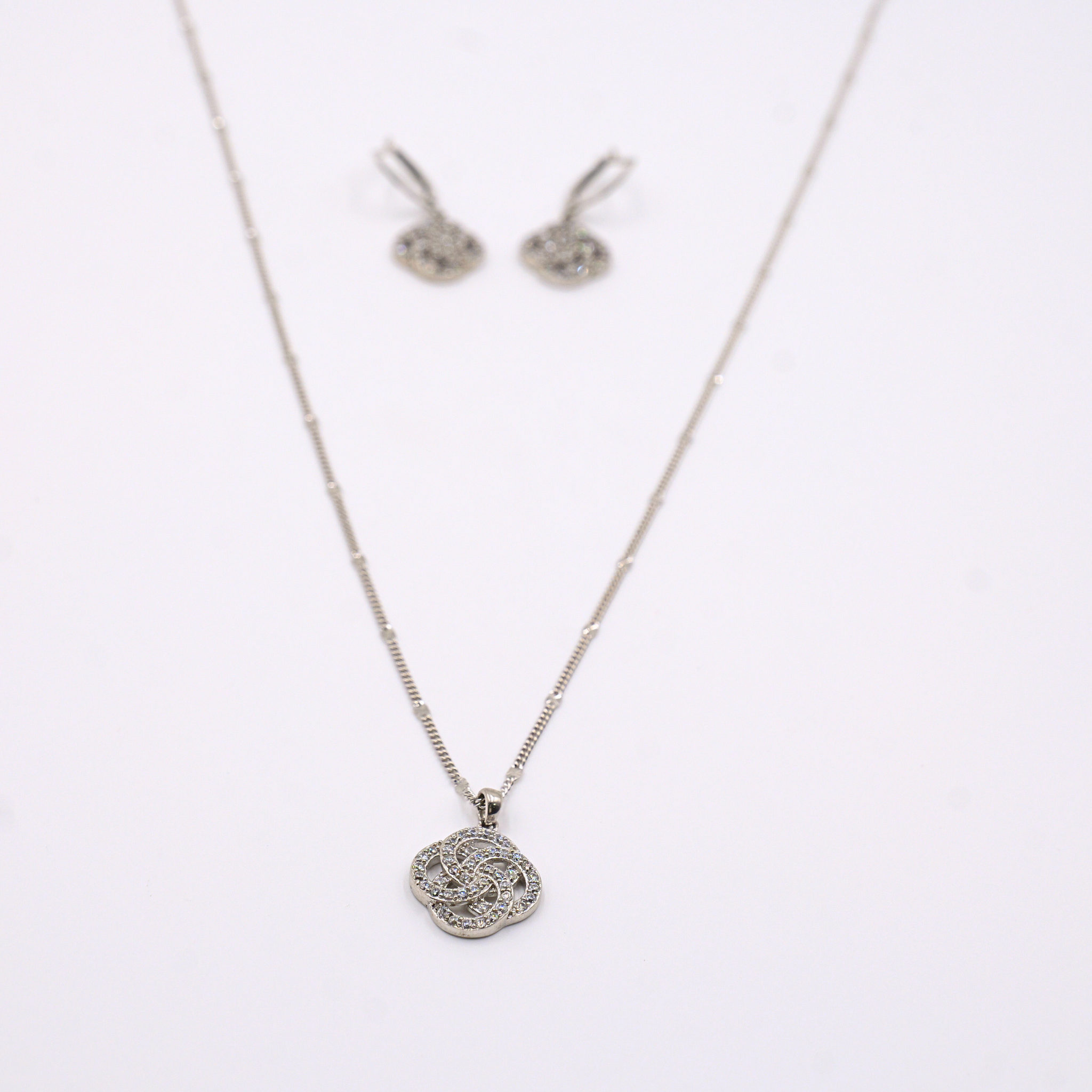 Celeste Spiral Pendant Set