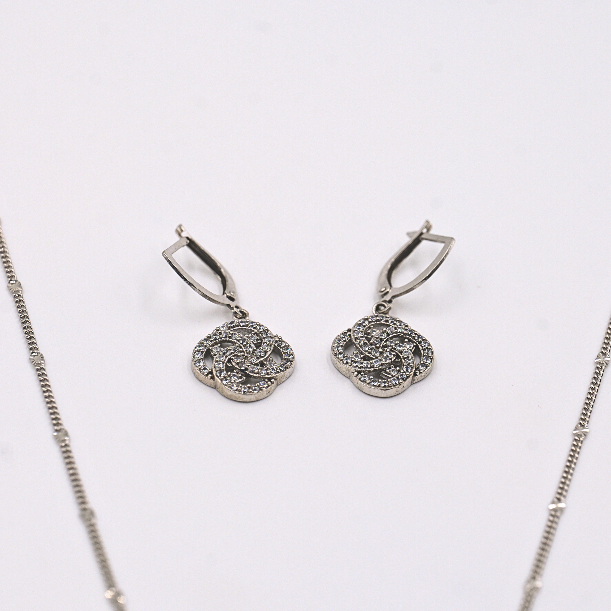 Celeste Spiral Pendant Set