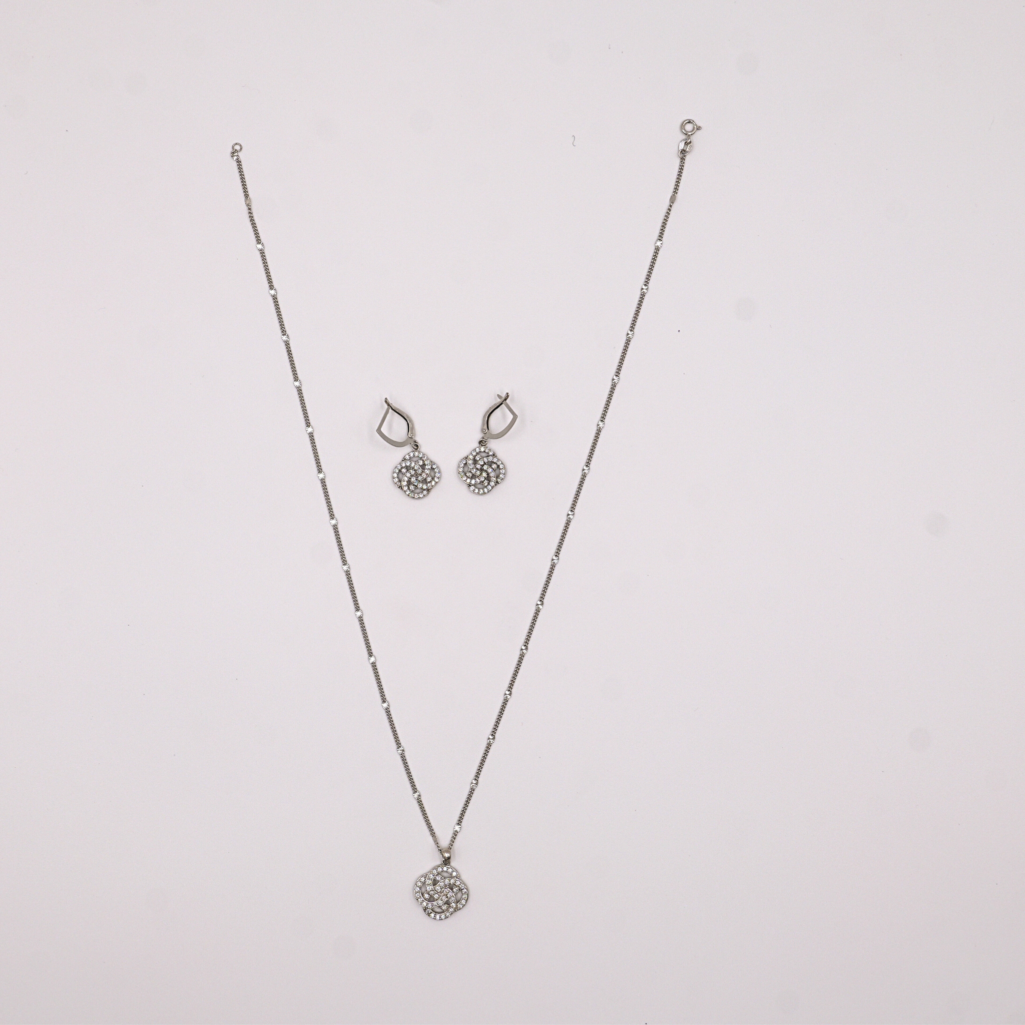 Celeste Spiral Pendant Set